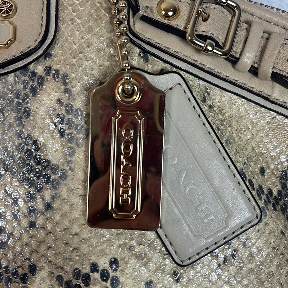 Coach Madison Lindsey Ltd Ed Python Embossed Purse - Picture 12 of 17